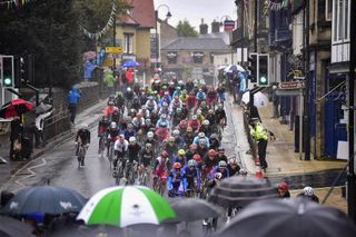 Rain fell on the elite men's road road race at the UCI road world championships 