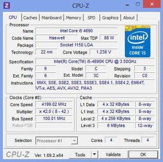 CPU settings for Mini Build's overclocking.