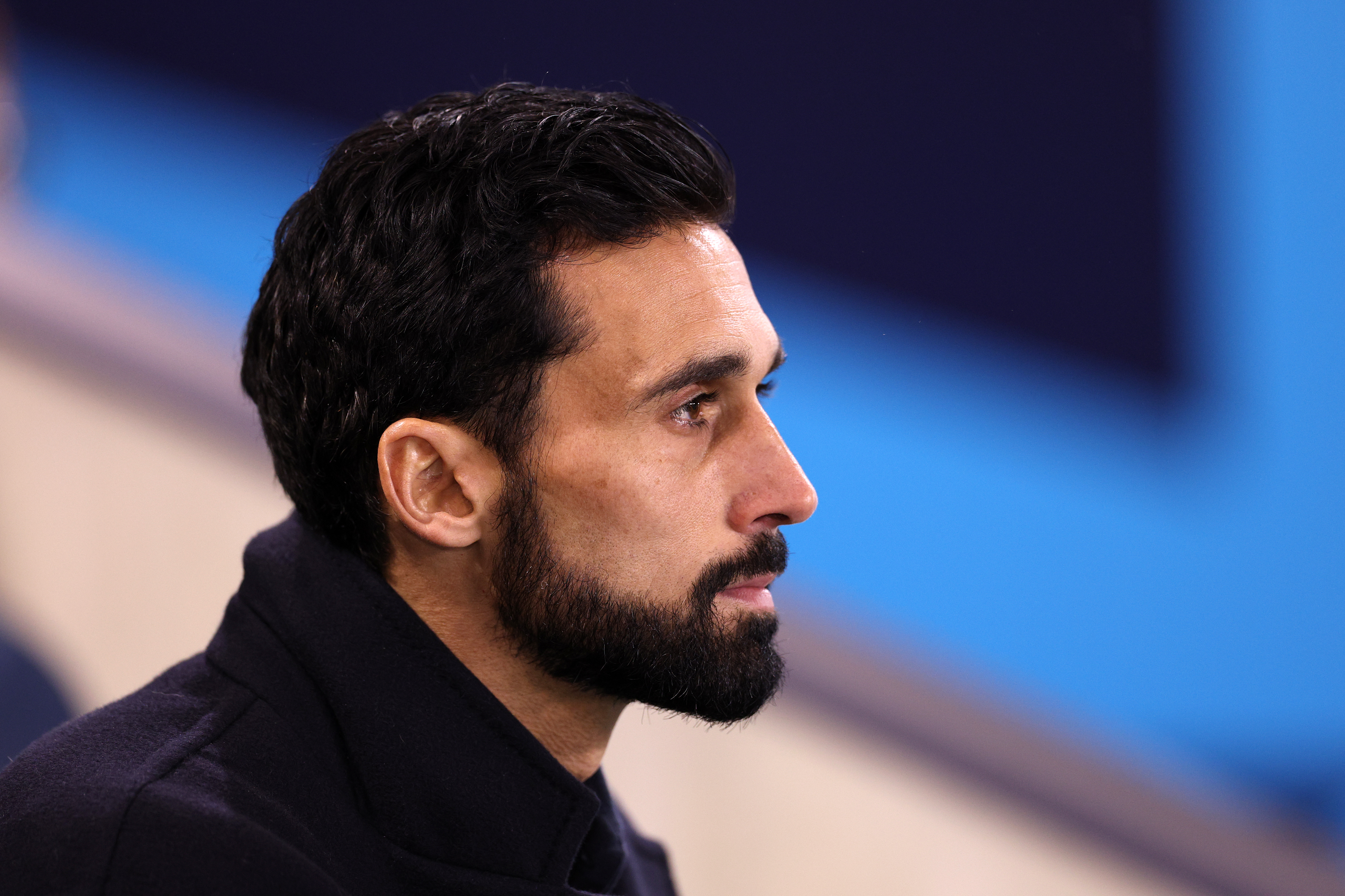 MANCHESTER, ENGLAND - DECEMBER 16: Alvaro Arbeloa, head coach of Real Madrid Castilla, looks on during the Premier League International Cup match between Manchester City and Real Madrid Castilla at Joie Stadium on December 16, 2025 in Manchester, England. (Photo by Ben Roberts Photo/Getty Images)