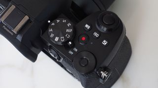 There are twin front and rear control dials on the top of the camera, together with buttons for setting white balance, ISO and exposure compensation.