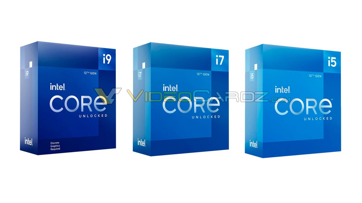 Intel 12th Gen Alder Lake Packaging