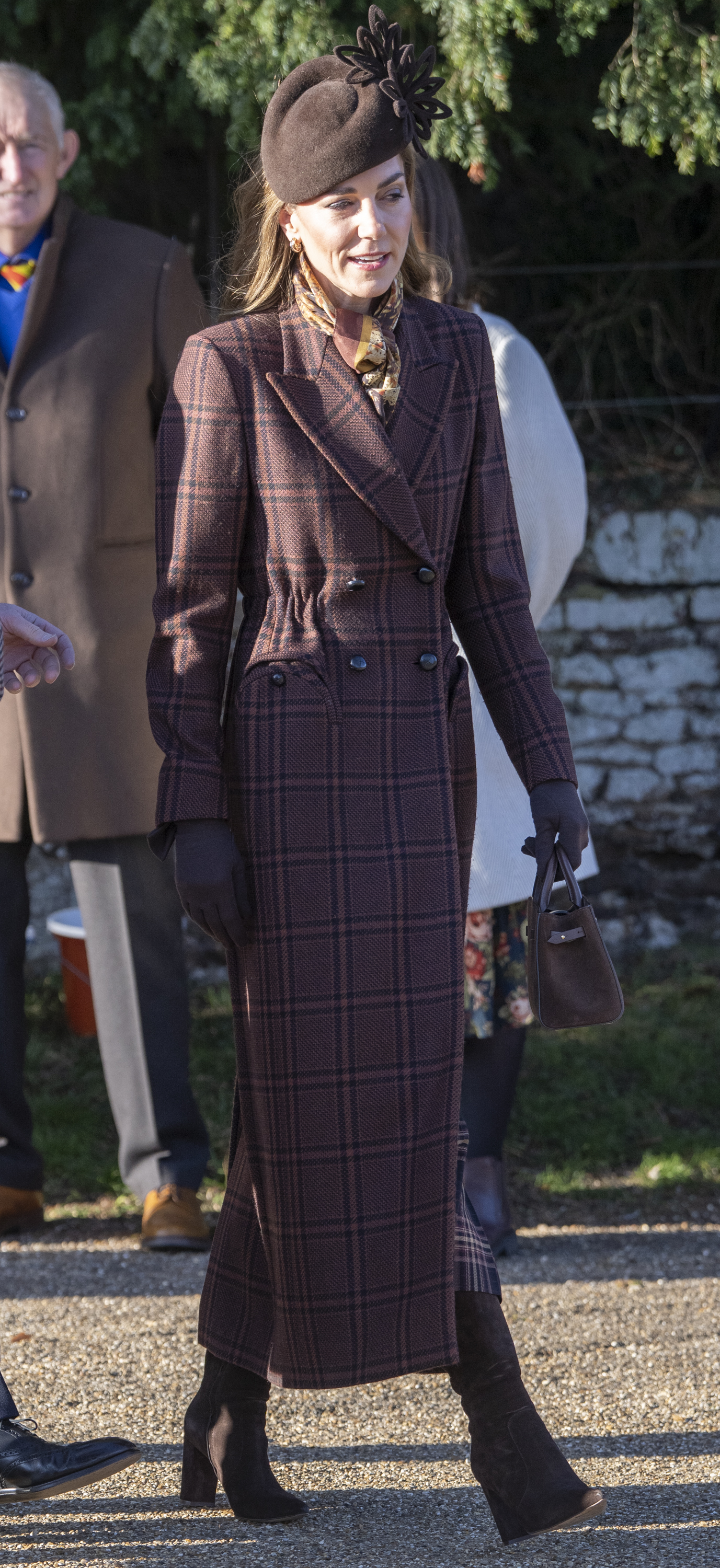 Kate Middleton on Christmas Day walk, 25 December 202