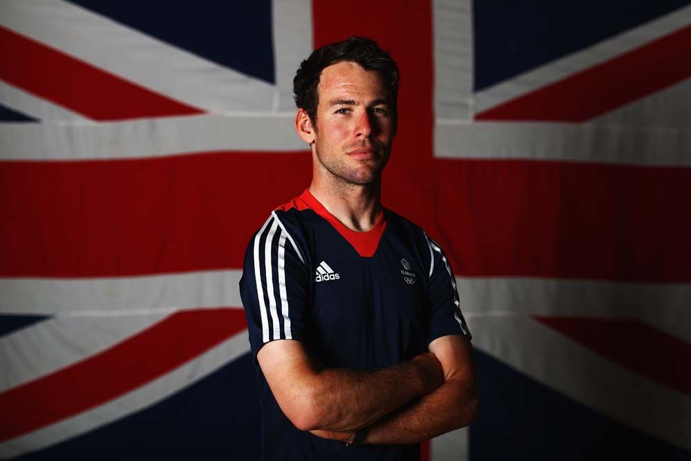 Mark Cavendish poses in his Great Britain kit for the 2016 Rio Olympics