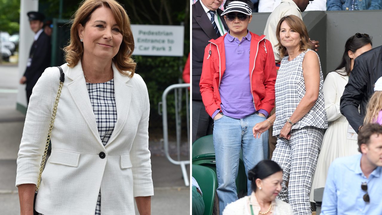 Carole Middleton attends day 11 of Wimbledon 2017