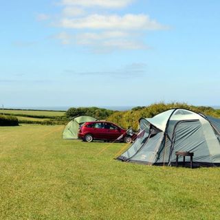 Two tents on field at Heritage Coast Camping grounds