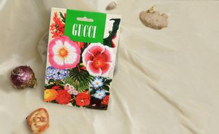 Gucci turned gardener for S/S 2019, sending guests a bulging bag of plant bulbs as part of its allotment-evoking invitation