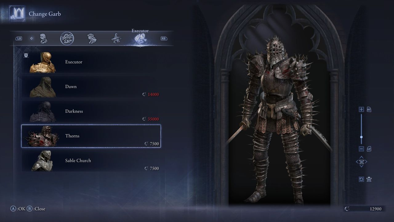 Elden Ring Nightreign Dark Souls outfits - Knight of Thorns