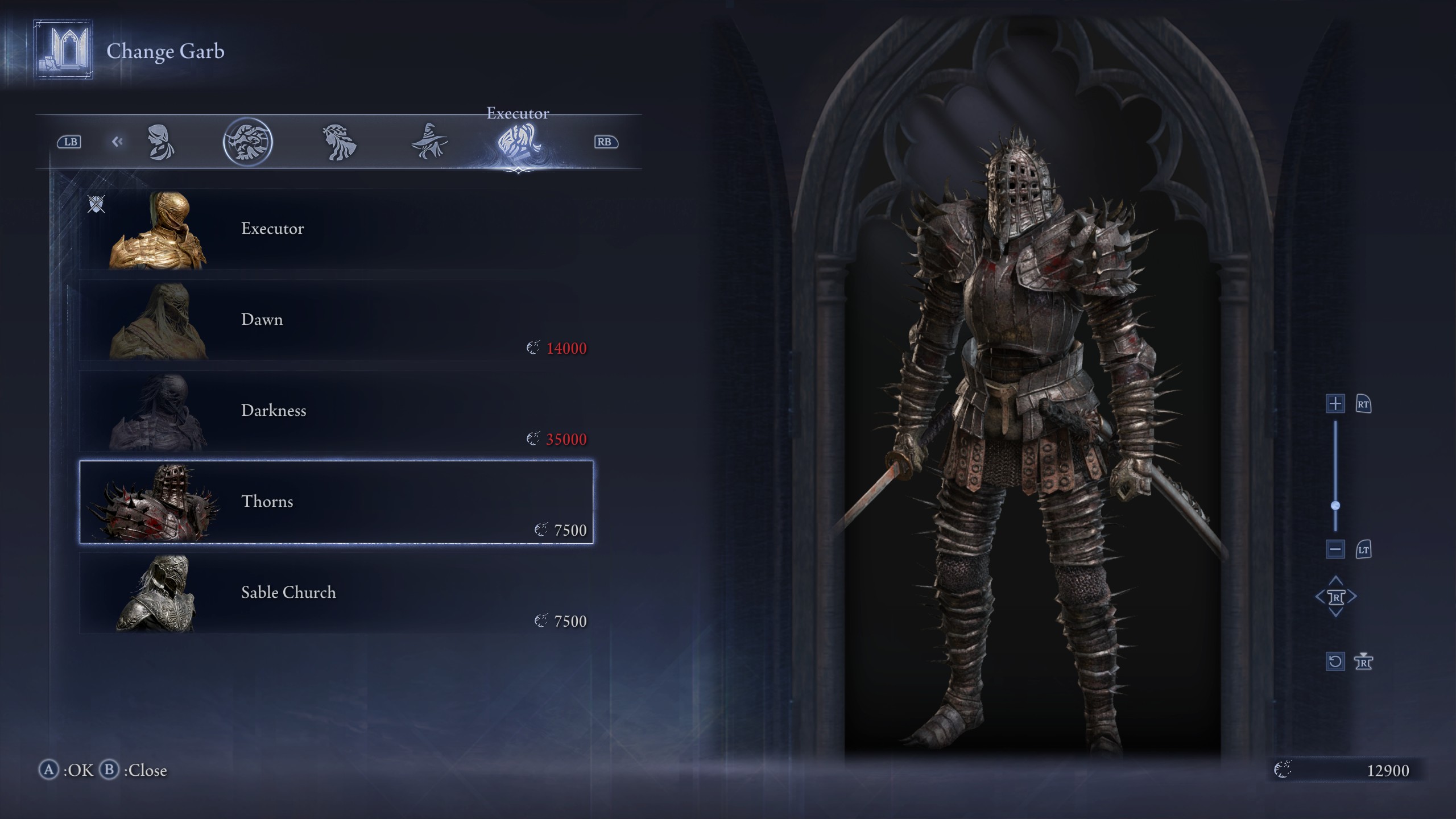 Elden Ring Nightreign Dark Souls outfits - Knight of Thorns