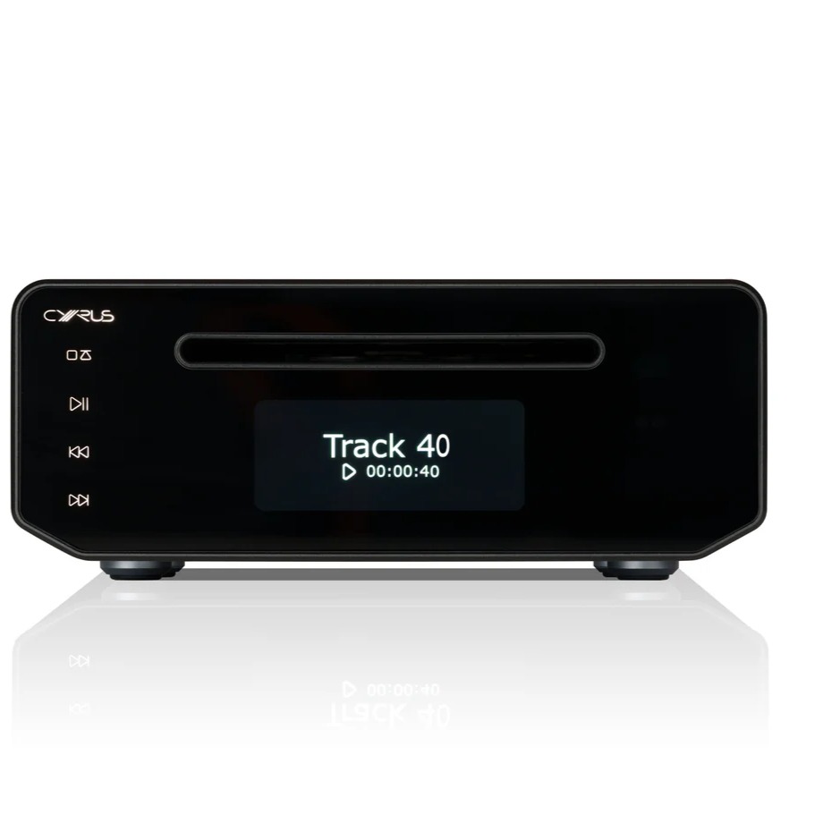 Cyrus 40 CD CD player in black on a white background