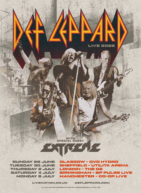 Def Leppard UK tour poster