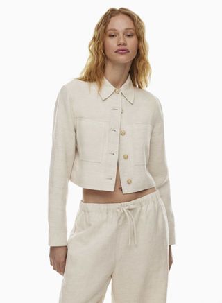 Wilfred Little Cropped Linen Jacket