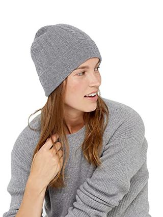State Cashmere Cable Knit Cuffed Beanie
