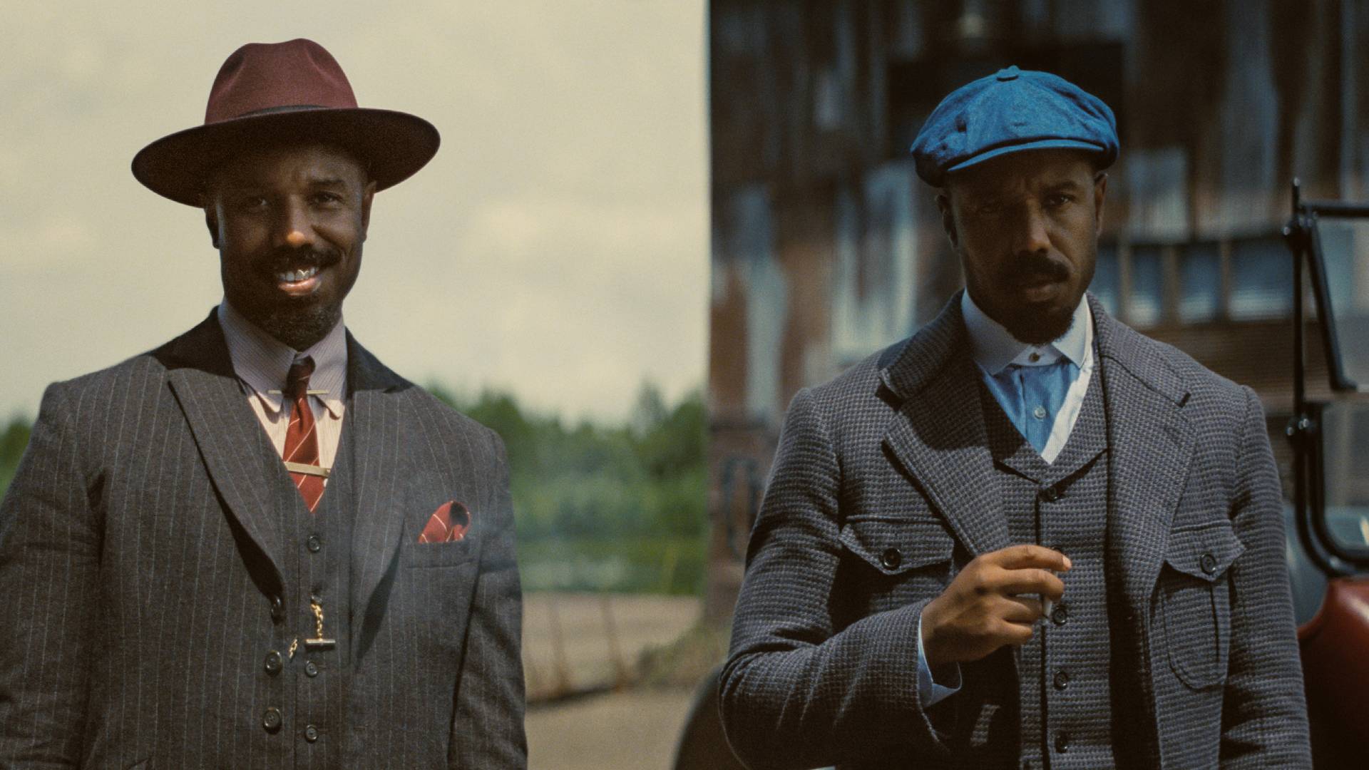 Michael B. Jordan as &#039;Smoke&#039; and &#039;Stack&#039; in Ryan Coogler&#039;s new vampire horror Sinners