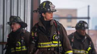 Miranda Rae Mayo as Stella Kidd on Chicago Fire.
