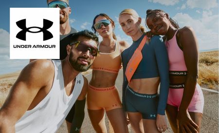 Group of friends wearing Under Armour's fitness clothes