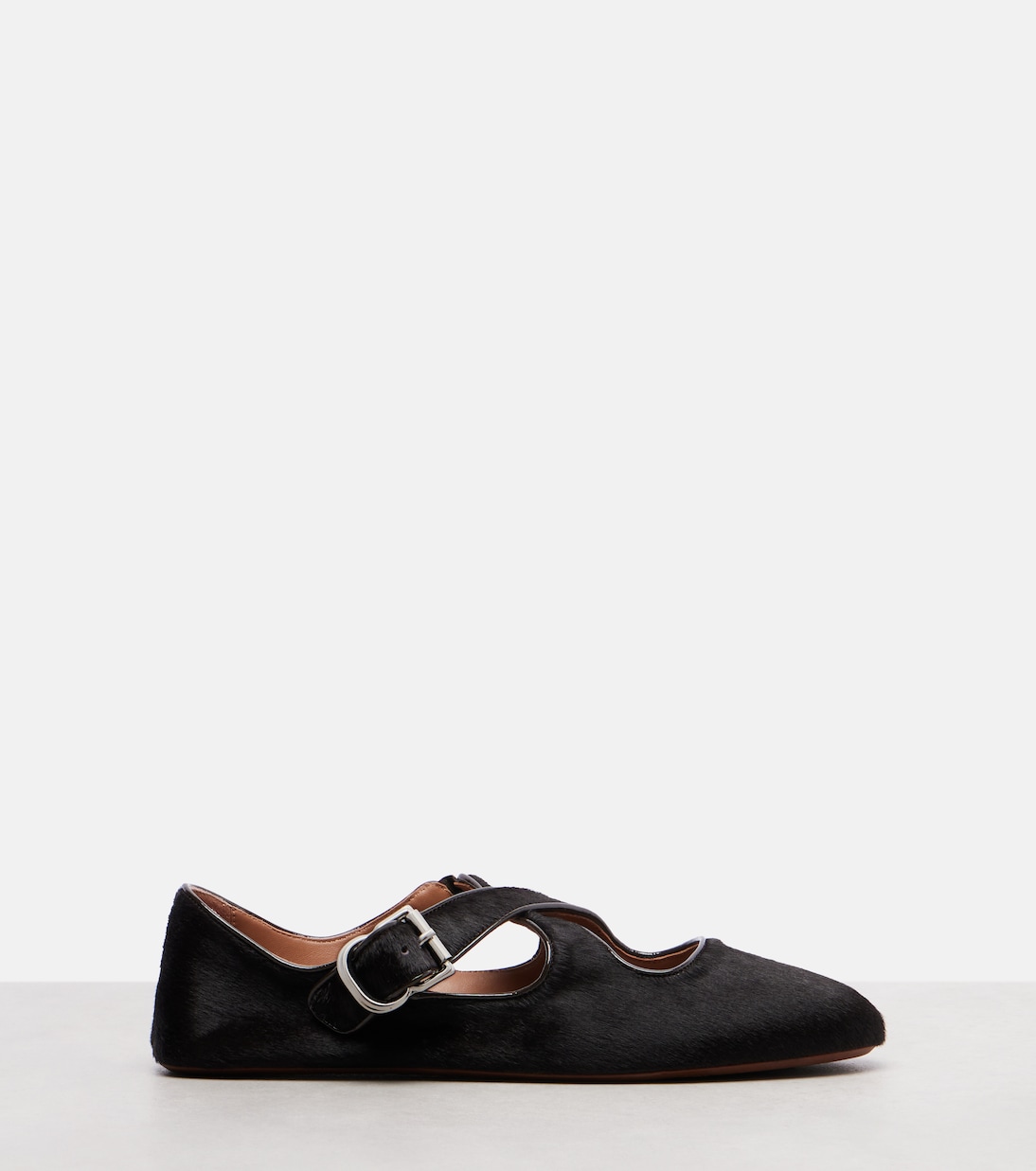 Calf Hair Ballet Flats