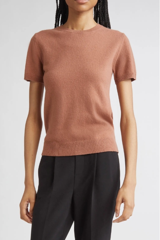 Vince, Short Sleeve Wool & Cashmere Sweater (Was $268) 