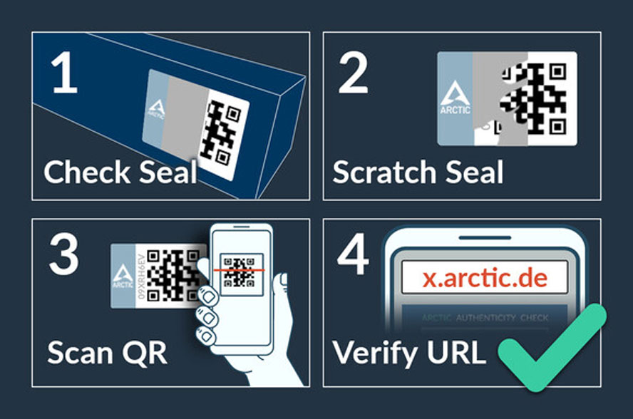 Arctic MX Authenticity Check system