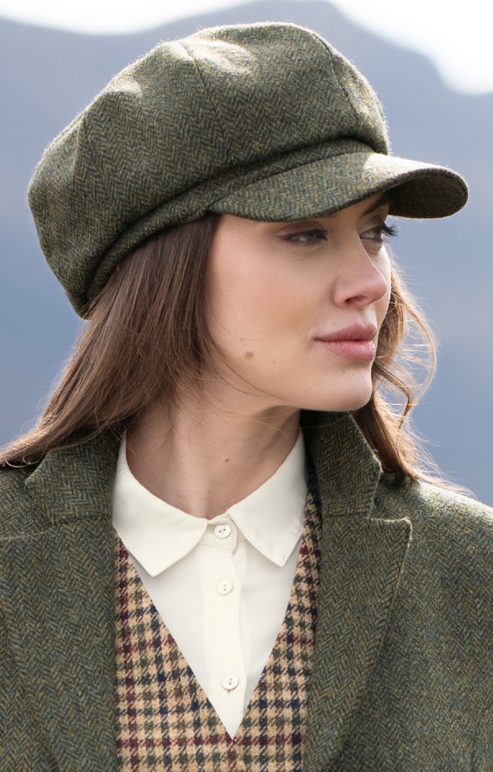 Ladies Tweed 8 Piece Hat