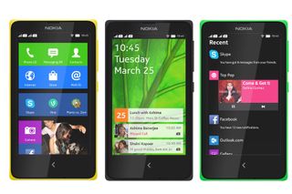 Nokia's/Microsoft's Nokia X Android phone.