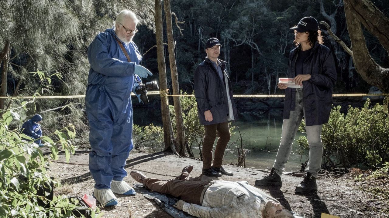 William McInnes, Todd Lasance and Olivia Swann in NCIS: Sydney
