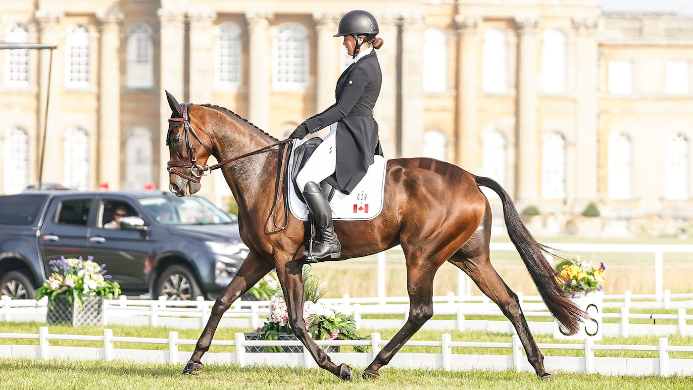 Lovely Assistant and Hanna Bundy at Blenheim Horse Trials.