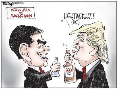 Political cartoon U.S. Donald Trump Marco Rubio