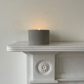 Cox & Cox Concrete candle - small