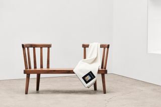 White blanket from Kvadrat Raf Simons accessories collection