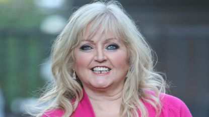 Linda Nolan outside ITV Studios