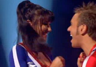 Linda and partner Dan Whiston seemed to enjoy themselves but the judges weren't so sure