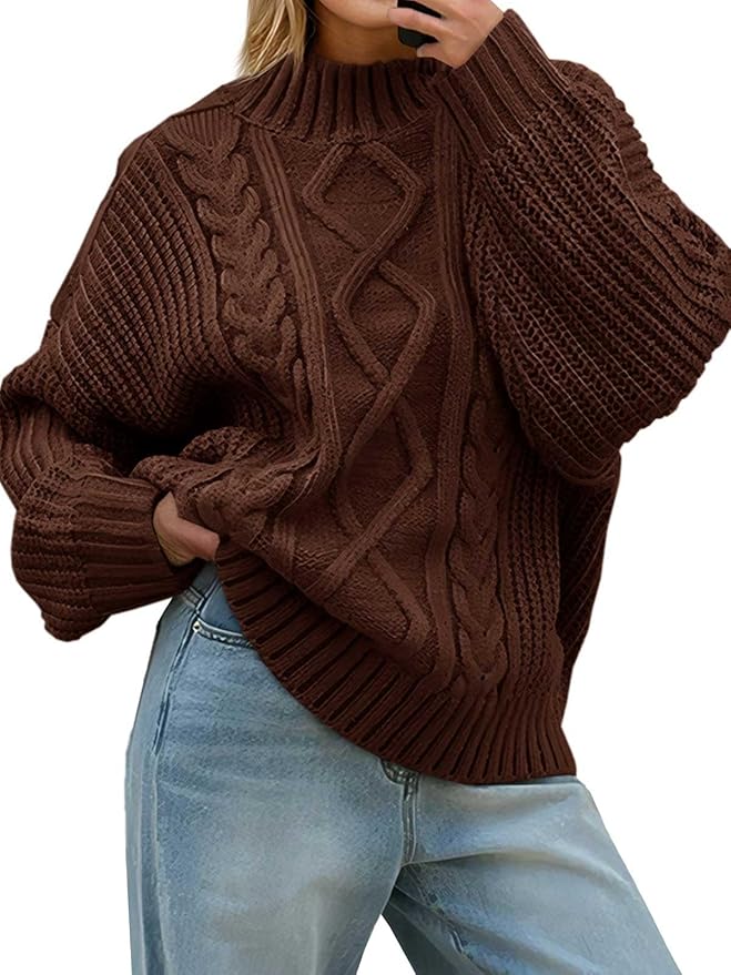 Saodimallsu, Oversized Cable Knit Sweater