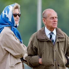 windsor, united kingdom may 12 embargoed for publication in uk newspapers until 24 hours after create date and time penelope knatchbull, lady brabourne and prince philip, duke of edinburgh attend day 3 of the royal windsor horse show in home park on may 12, 2007 in windsor, england photo by max mumbyindigogetty images