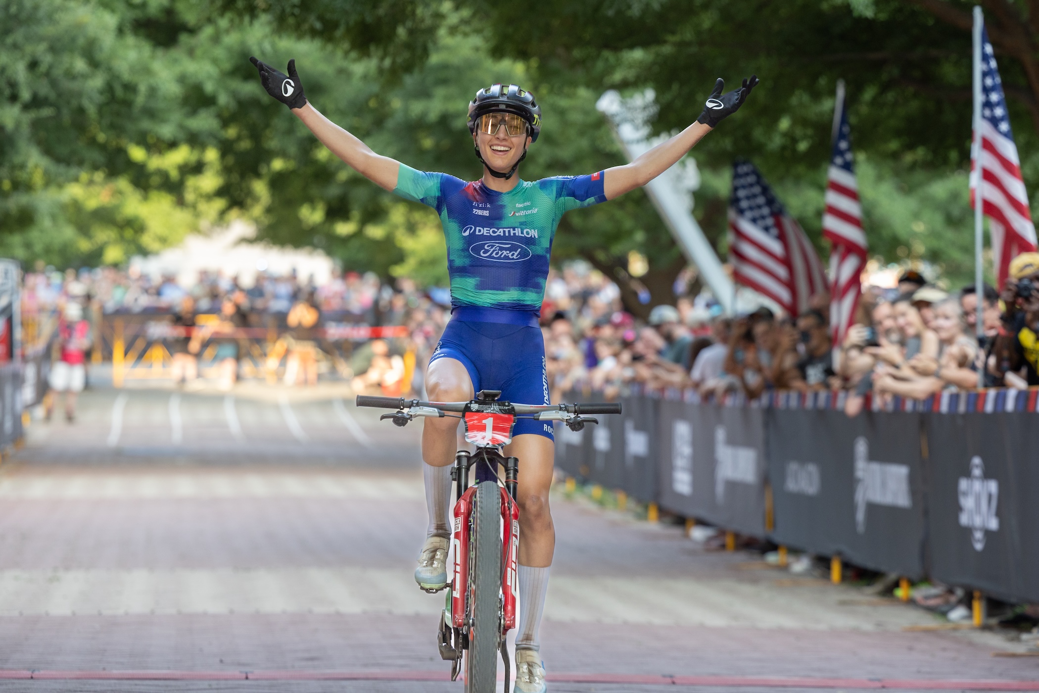 Savilia Blunk wins elite women's XCC in Roanoke, Virginia at USA Cycling Endurance Mountain Bike Nationals