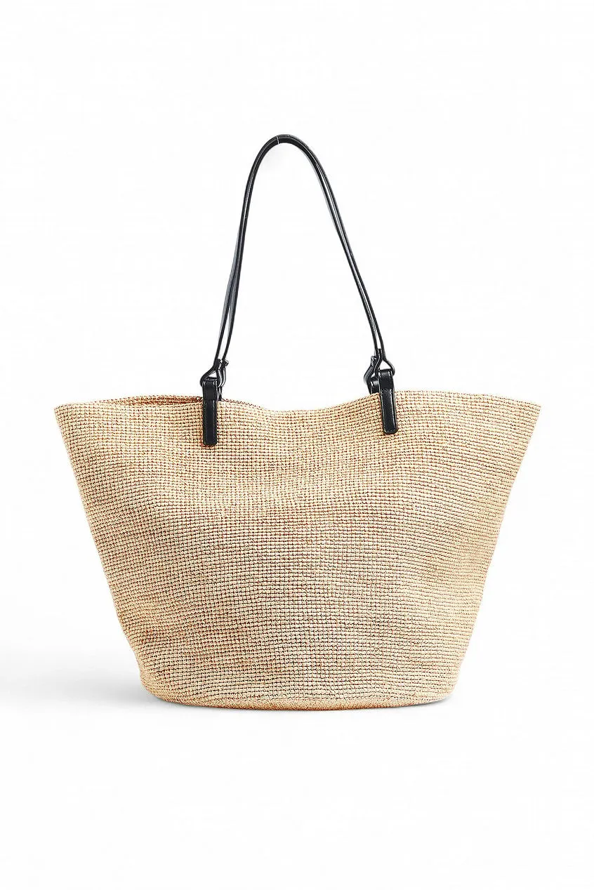 Natural Raffia Tote