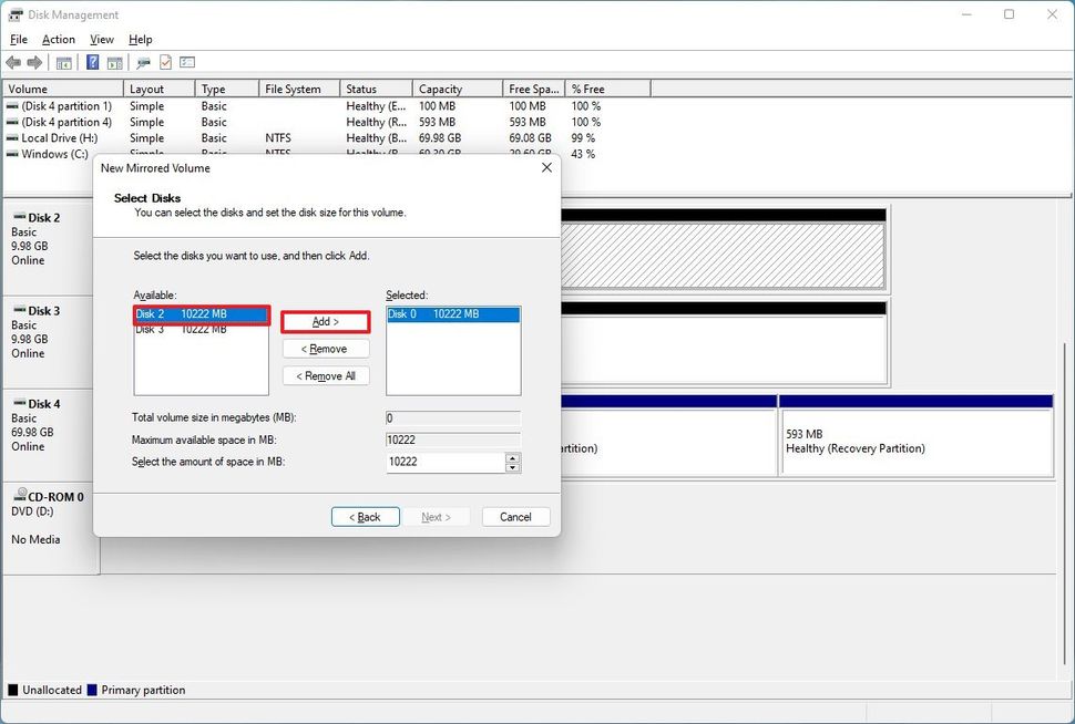 How to create mirror volume on Windows 11 Windows Central