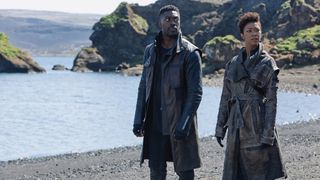 David Ajala as Book and Sonequa Martin-Green as Burnham in "Star Trek: Discovery" on CBS All Access.