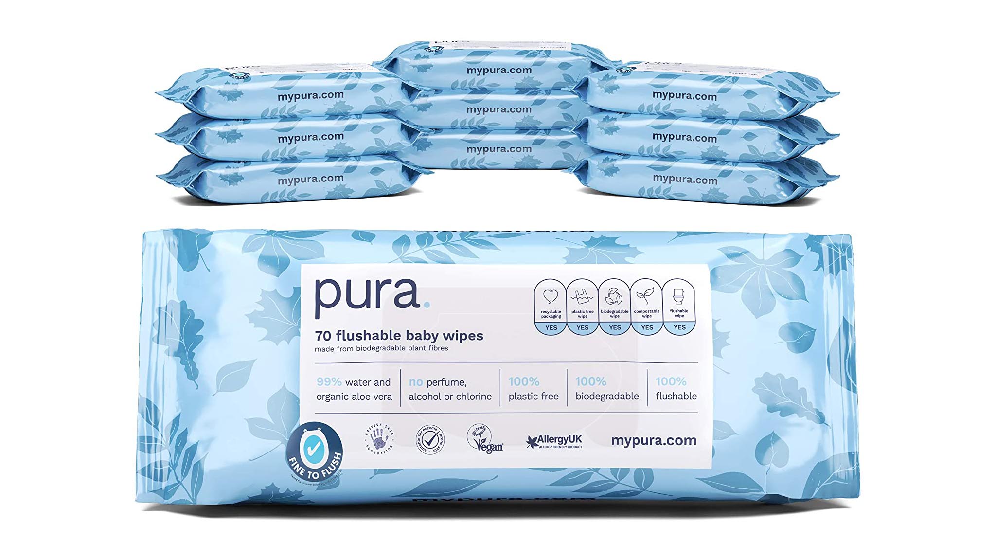 Pura baby wipes