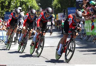 BMC Racing in action in the TTT on stage 3 of the Tour de France