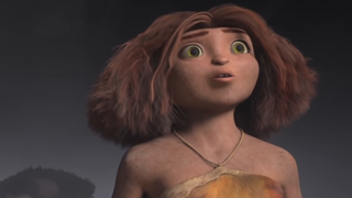 Emma Stone's character in The Croods.