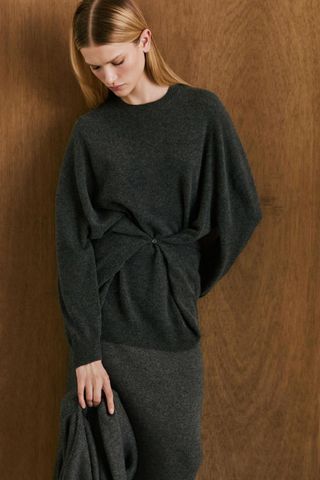 Long Crew Neck Sweater