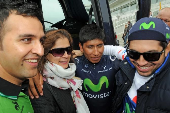 Nairo Quintana with fans