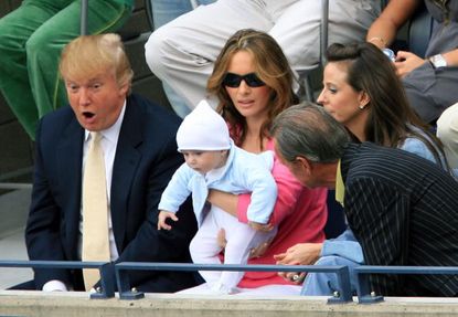 Donald Trump with his family.