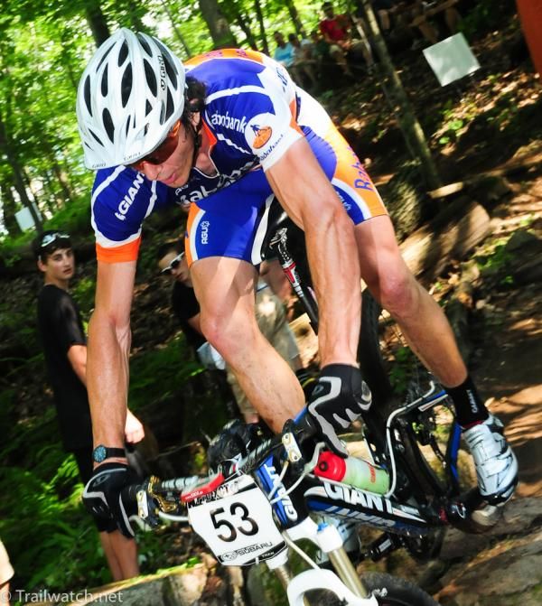Adam Craig (Giant-Rabobank) can ride almost anything and make it look easy.