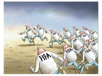 Editorial cartoon FIFA World Cup