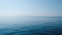 Photograph of the horizon out at sea.