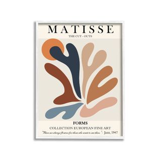 matisse poster with his organic prints in multiple colors