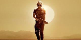 Linda Hamilton as Sarah Connor in Terminator: Dark Fate poster