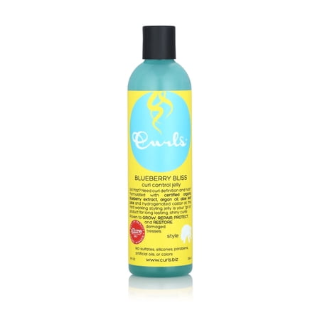 Curls Blueberry Bliss Curl Control Jelly, Made for All Hair Types, 8 Fl Oz