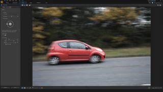 The new Motion Blur tool delivers okay results